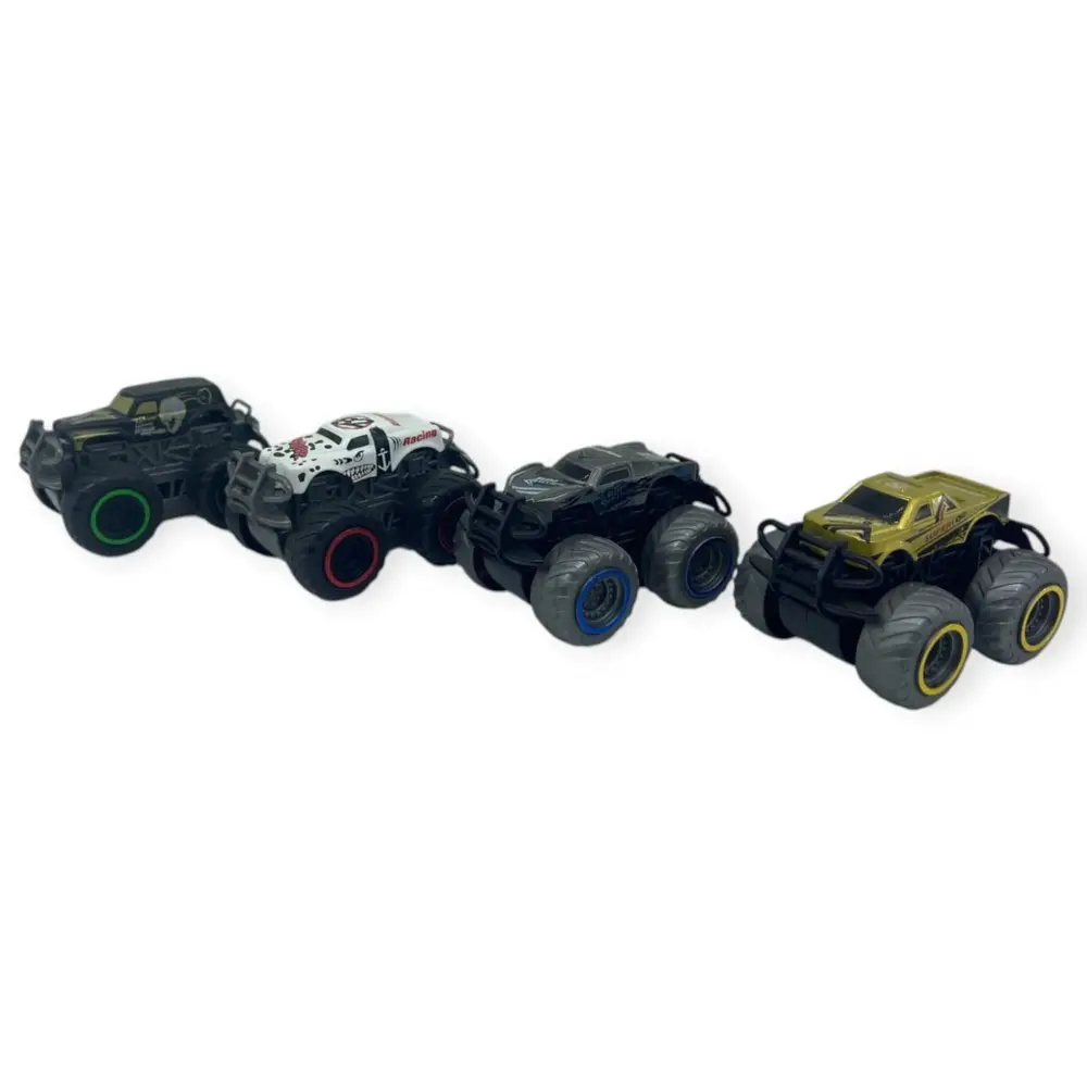 Superior Burst Siyah Renkli Mini  Truck - 8 cm Hareketli Tekerlekli Oyuncak Araba - 1 ADET 3
