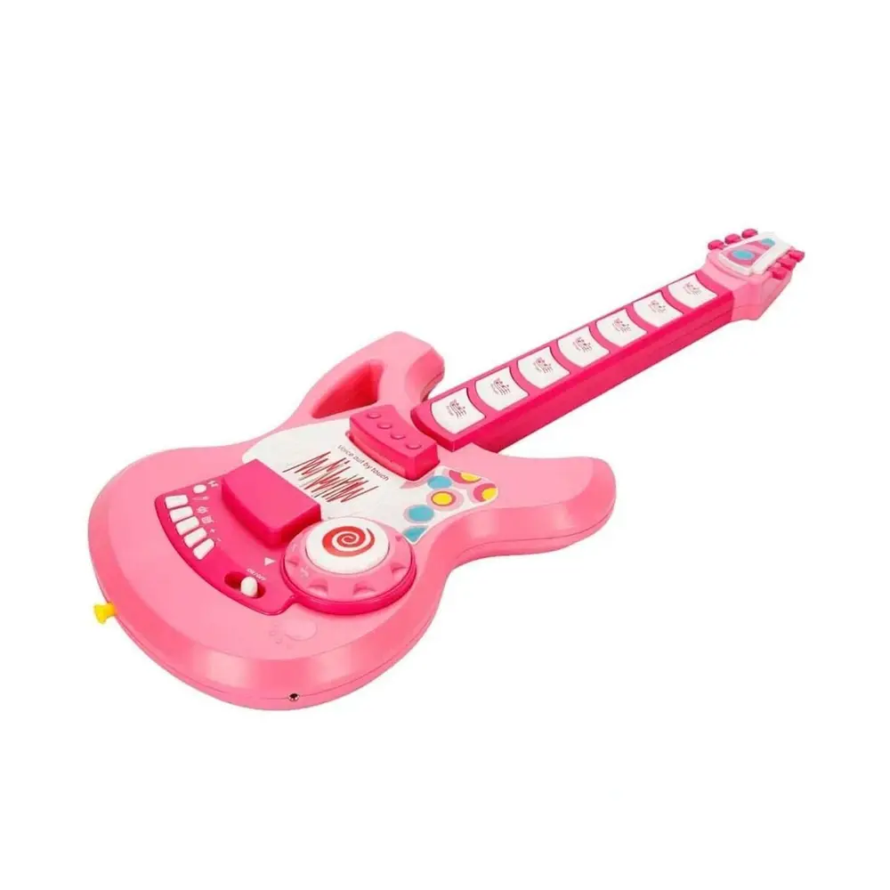 4933 SUN-YFN-ECH-GİTAR FONK TUŞLU ASKILI PEMBE SESLİ 2