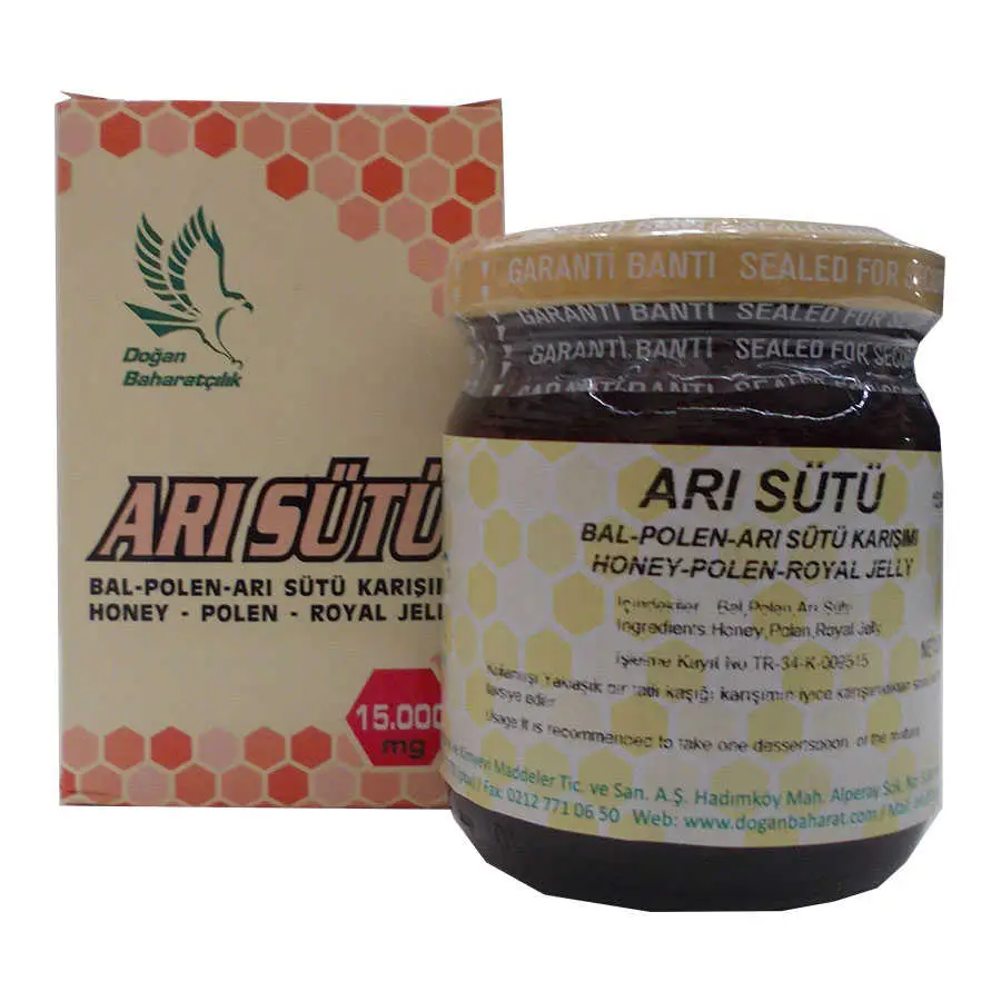 Bal Polen Arı Sütü Karışımı Süper Doz 15000 Mg 5