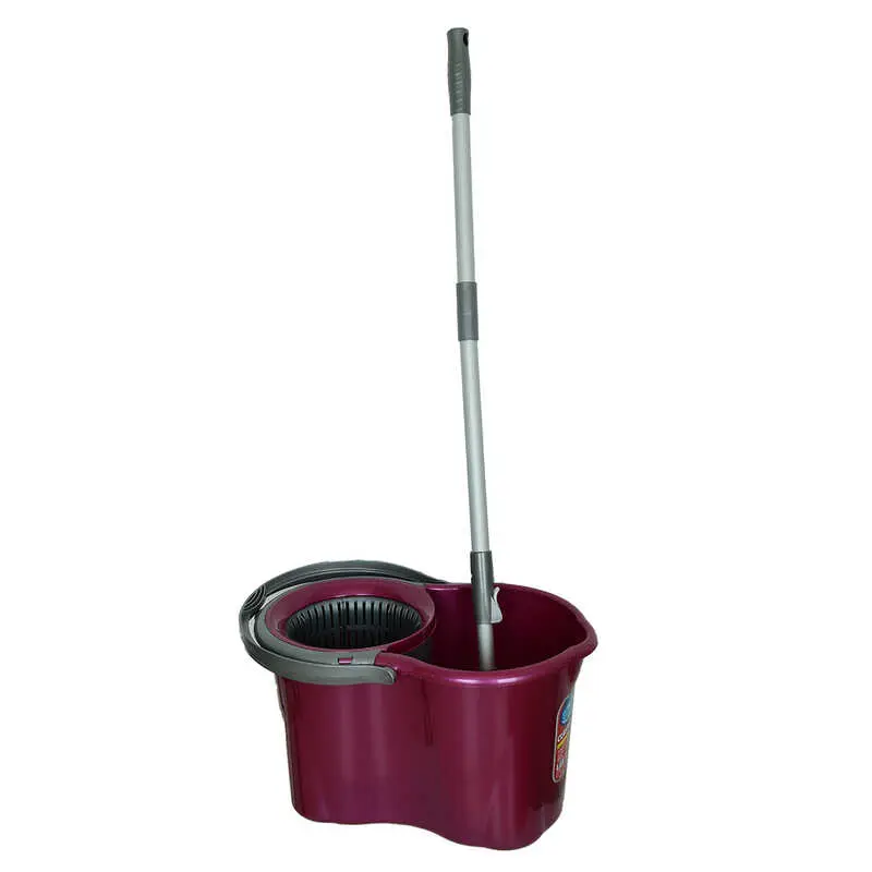 Spin Mop Temizlik Seti 360 Derece Döner Başlıklı Kova+Mop+Paspas+Sap Karışık Renk 3