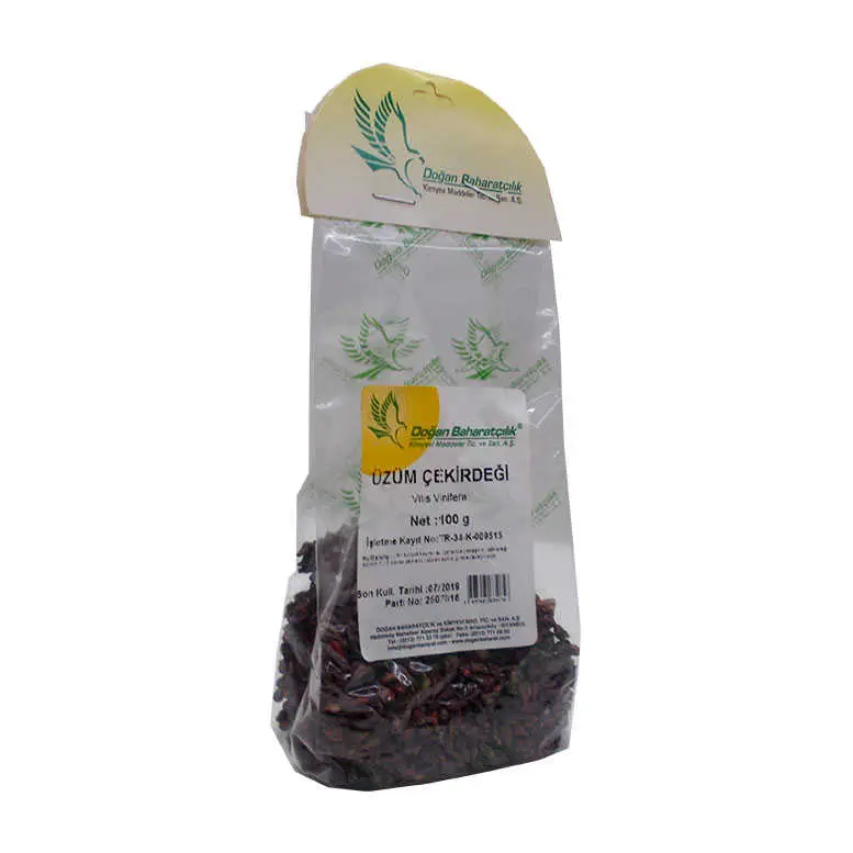Üzüm Çekirdeği Tane Doğal 100 Gr Paket 4