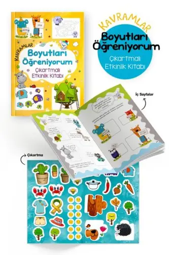 Kramlar – Boyutları Öğreniyorum – Çıkartmalı Etkinlik Kitabı - 3 Yaş +