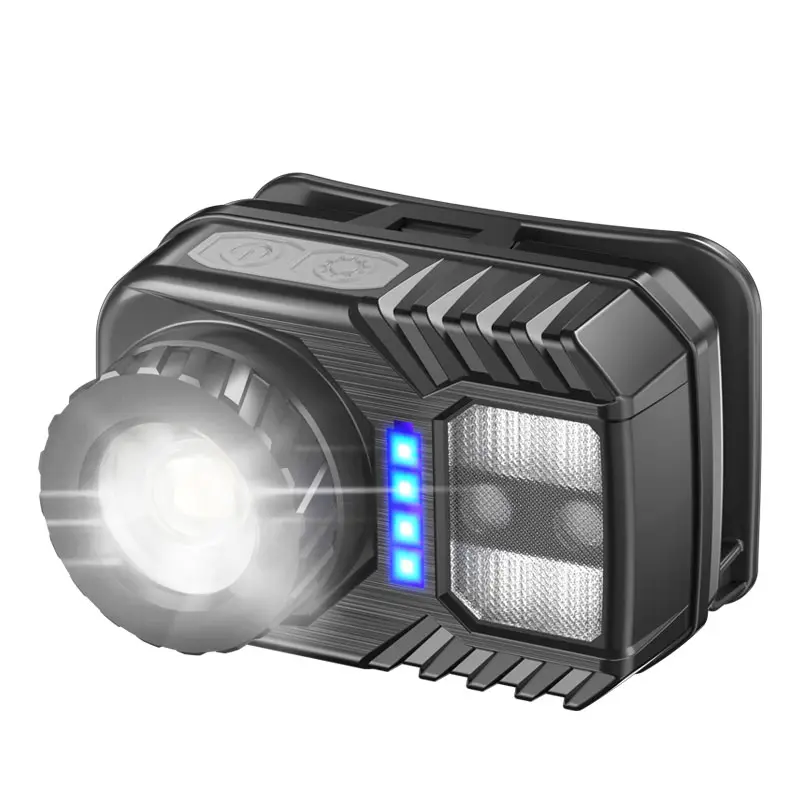 PeakStar PS-571 Sensör XPG COB LED USB Şarj Edilebilir Lityum Pilli Zoomlu Kafa Lambası 2