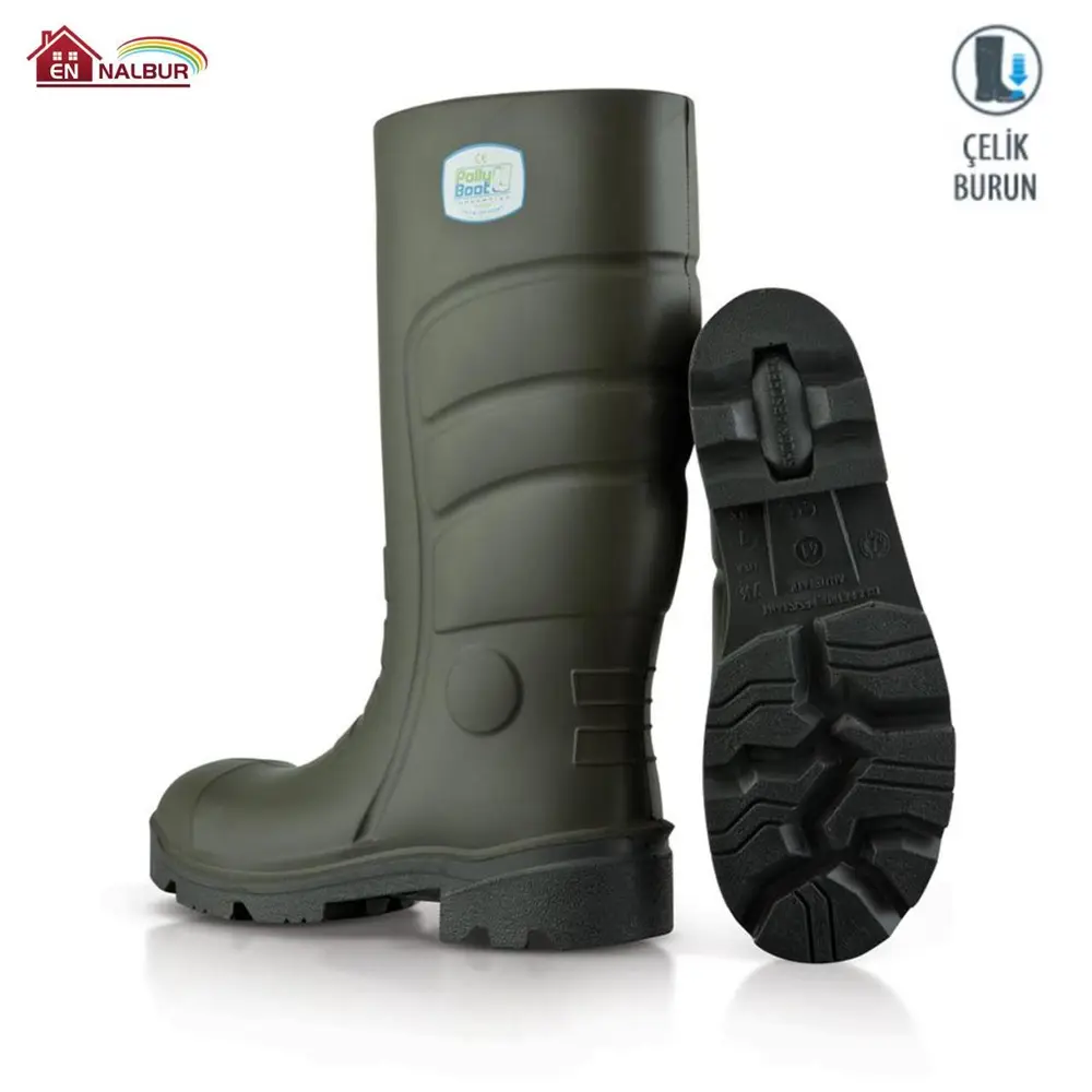Pollyboot Vega 44 Numara Çelik Blu Çizme Poliüratan 2