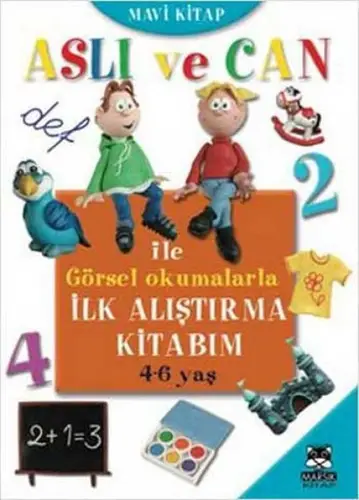 Aslı ve Can ile Görsel Okumalarla İlk Alıştırma Kitabım - Mi  (4-6 yaş)