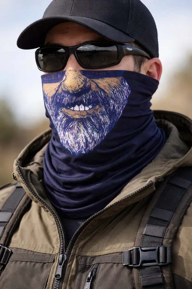 Sakallı Yüz Desenli Baf Buff – Çok Amaçlı Boyunluk & Maske 1 No 3