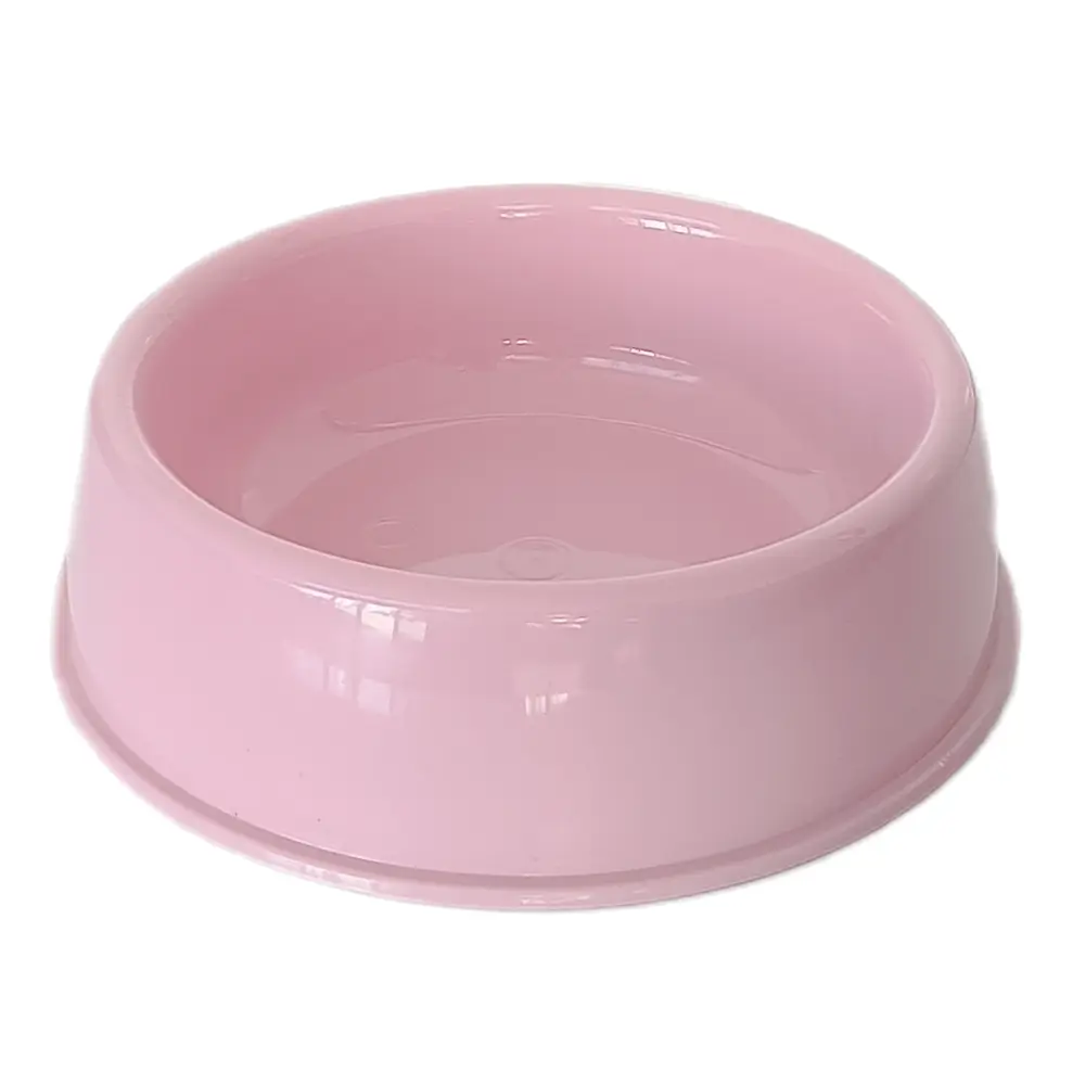 Kedi Köpek Plastik Ve Su Kabı 20 cm - 200 ml Pembe
