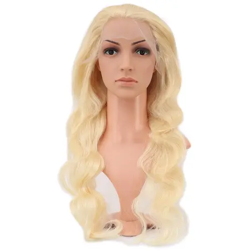 Gerçek Front Lace Daalı Platin Tül Peruk / 70/75cm
