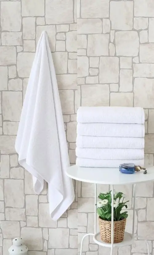 Otel Tipi 4'lü 70x140 Banyo Hlusu Beyaz