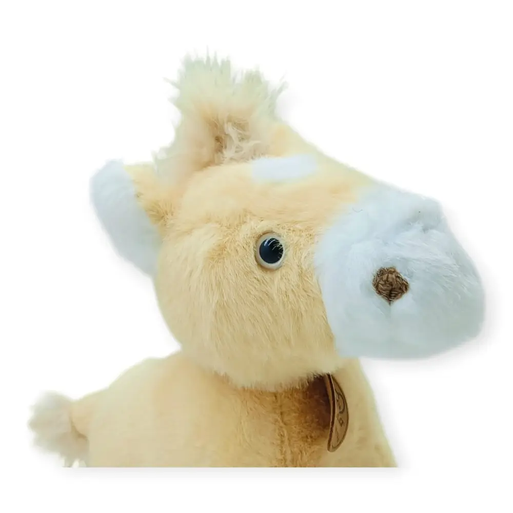 Peluş Hayvanlar Sesli 30 cm At - Açık Kahverengi - 1 ADET 4