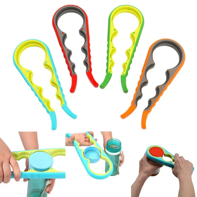 4 Fonksiyonlu Plastik - Şişe Kanoz Kapağı Açma Aparatı 2