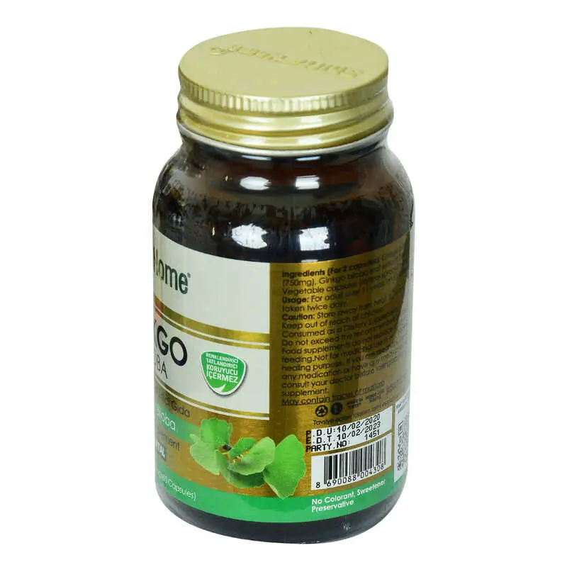 Shiffa Home Ginkgo Biloba Diyet Takviyesi 620 Mg x 60 3