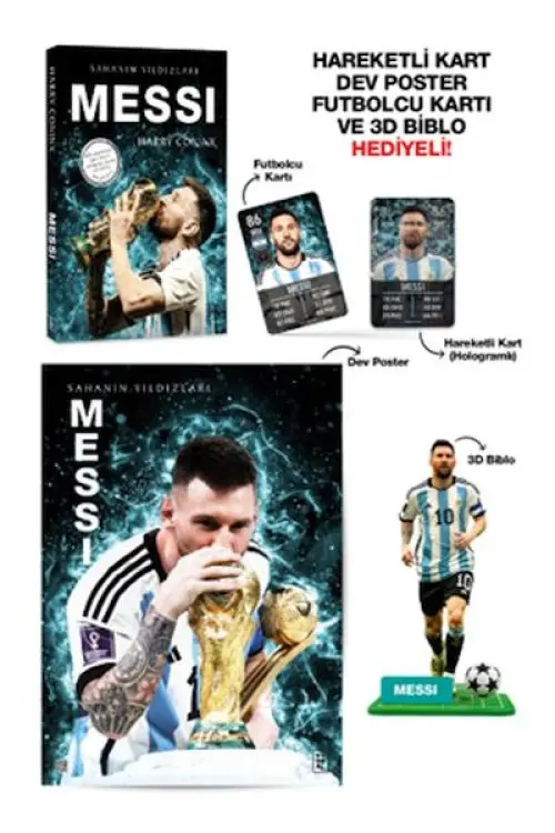 Messi - Sahanın Yıldızları - 3D Biblo Hediyeli!