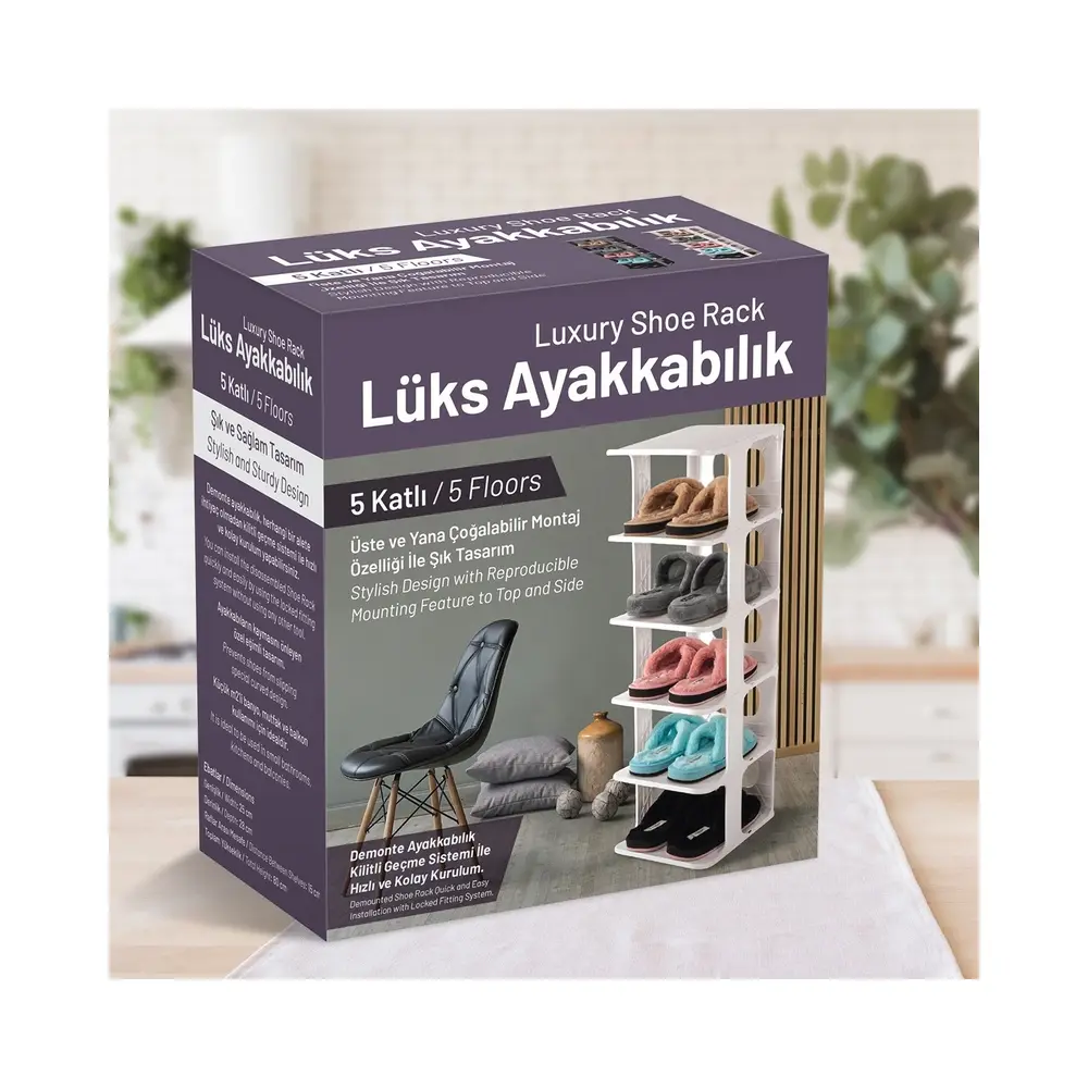 5 Katlı Pratik Ayakkabılık - Ayakkabı Rafı 5