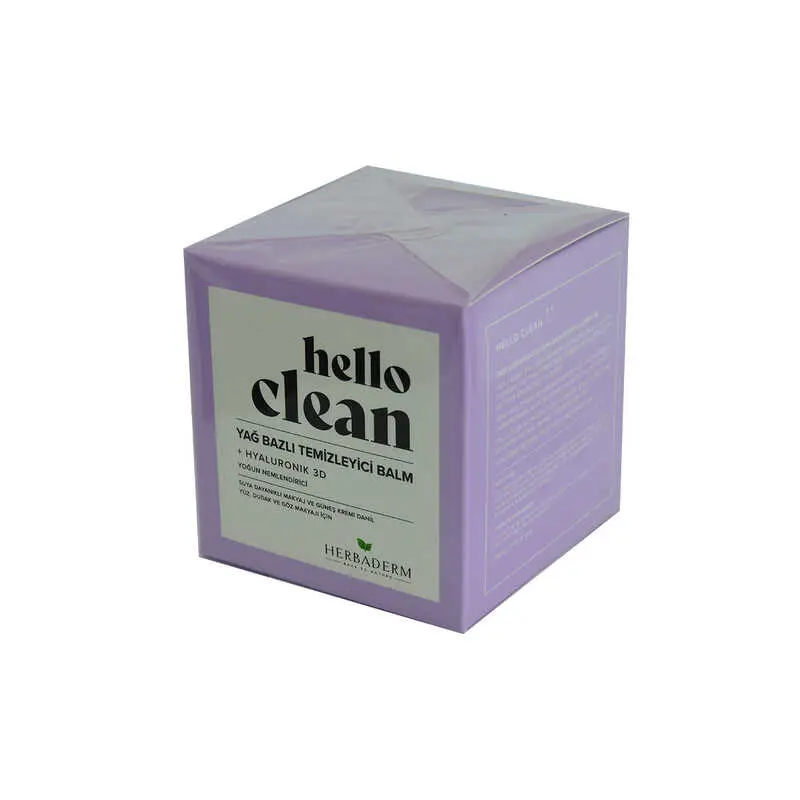 Hello Clean Yüz Dudak ve Göz için Yağ Bazlı Temizleyici Balm Hyaluronik 3D 100 ML 4