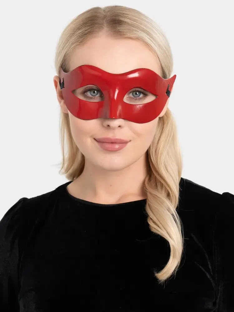 Kırmızı Renk Masquerade Kostüm Partisi Venedik B Maskesi 2