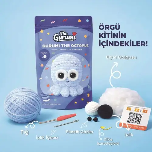 The Gurumi Ahtt Örgü Öğrenme Kiti (TG001)