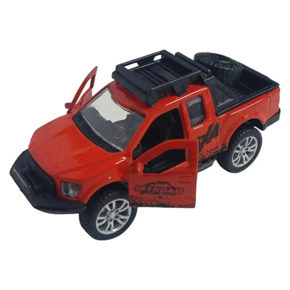 Çek Bırak Metal Arazi Aracı 13 cm - Kırmızı - 1 ADET 3