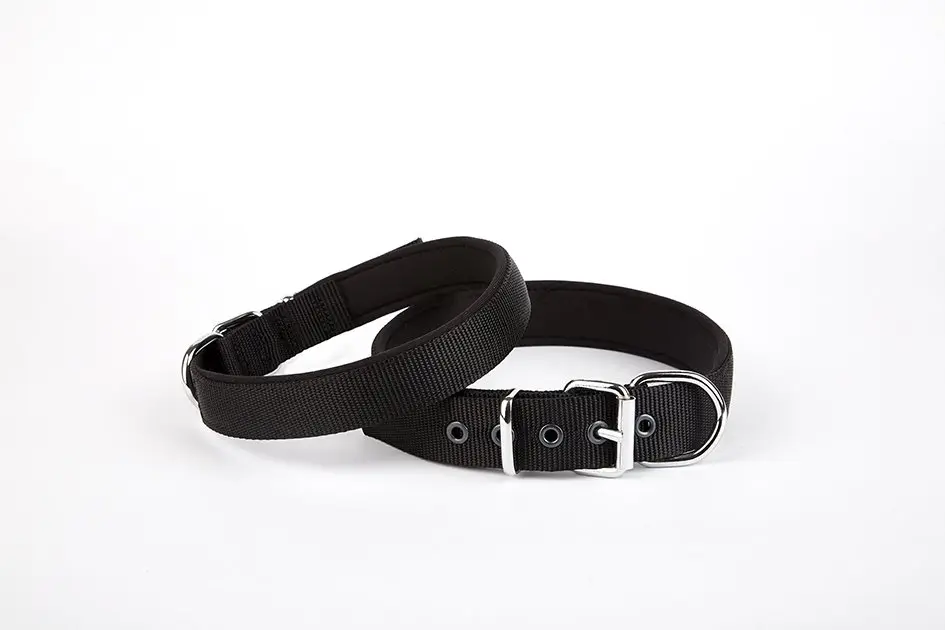 Dokuma Köpek Boyun Tasması 45-52 cm Siyah