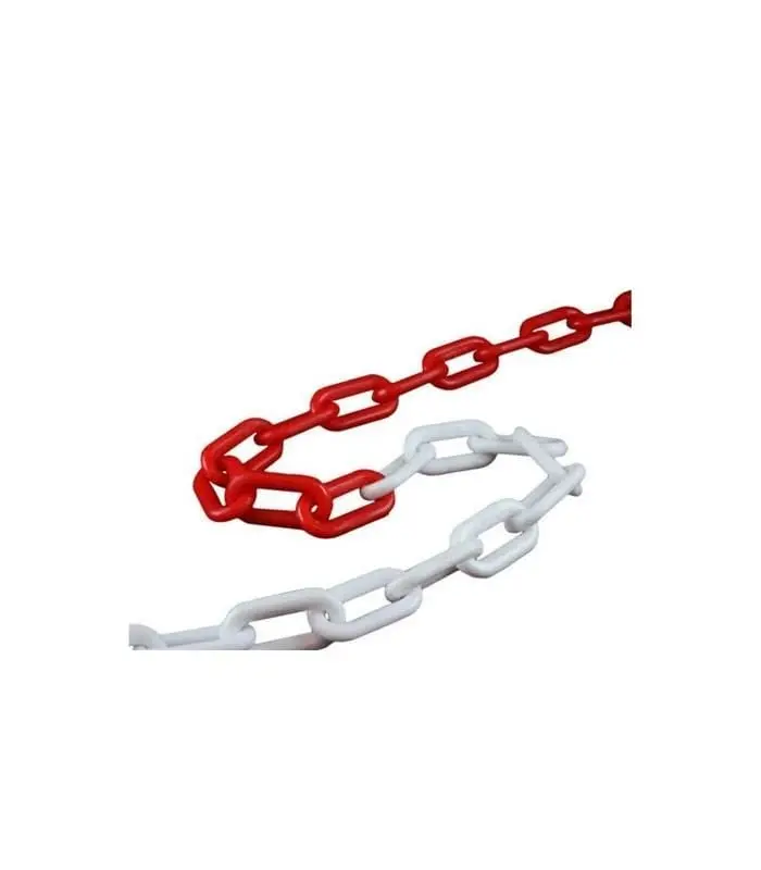 Plastik Zincir Kırmızı Beyaz ( 5 Metre) 2