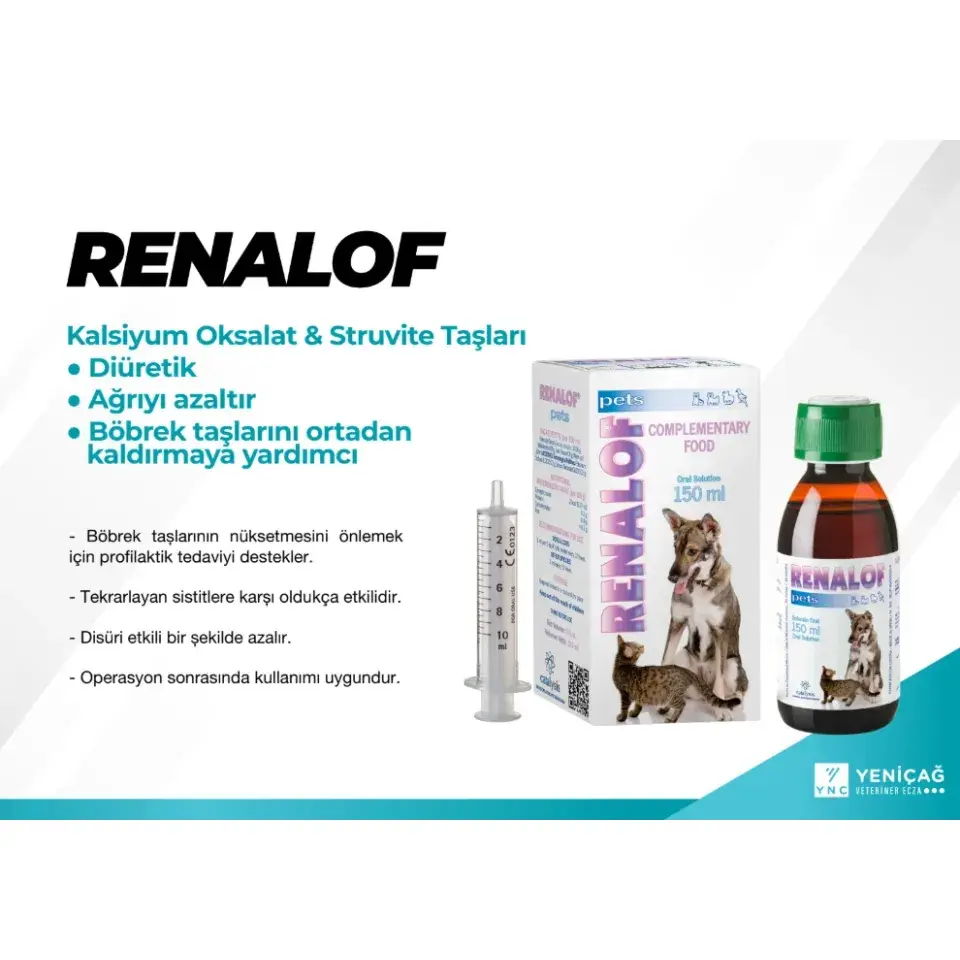 Catalysis Renf Pets 30 Ml- Kedi Ve Köpekte Böbrek - Idrar Yolu Taşları 4