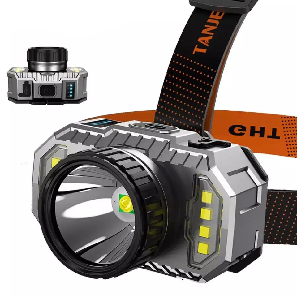PeakStar PS-010 800 Lümen Şarj Göstergeli Cob LED Usb'li Şarjlı Kafa Lambası 2