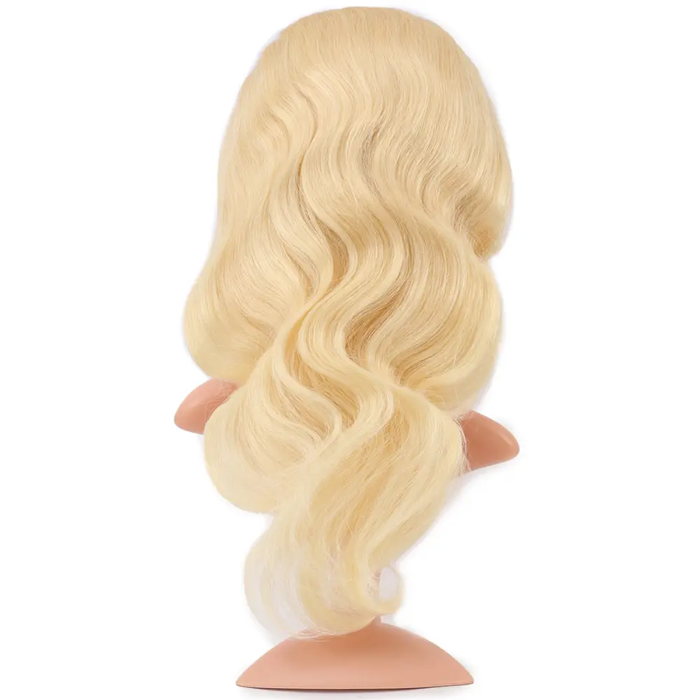 Gerçek Front Lace Daalı Platin Tül Peruk / 60/65cm 4