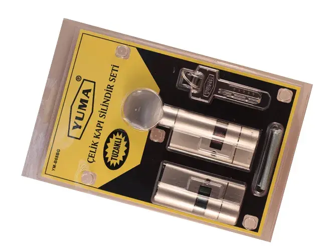 Yuma 68mm Mandallı Çelik Kapı Tuzaklı Barel Seti - Saten