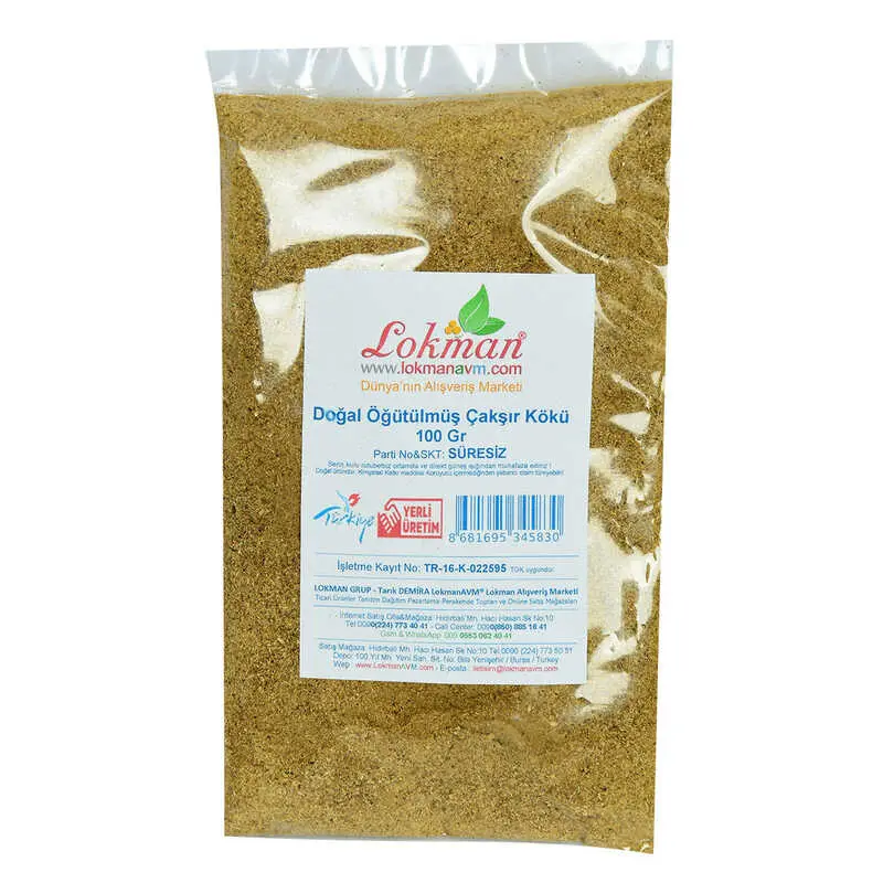 Çakşır Kökü Doğal Öğütülmüş 100 Gr Paket 3