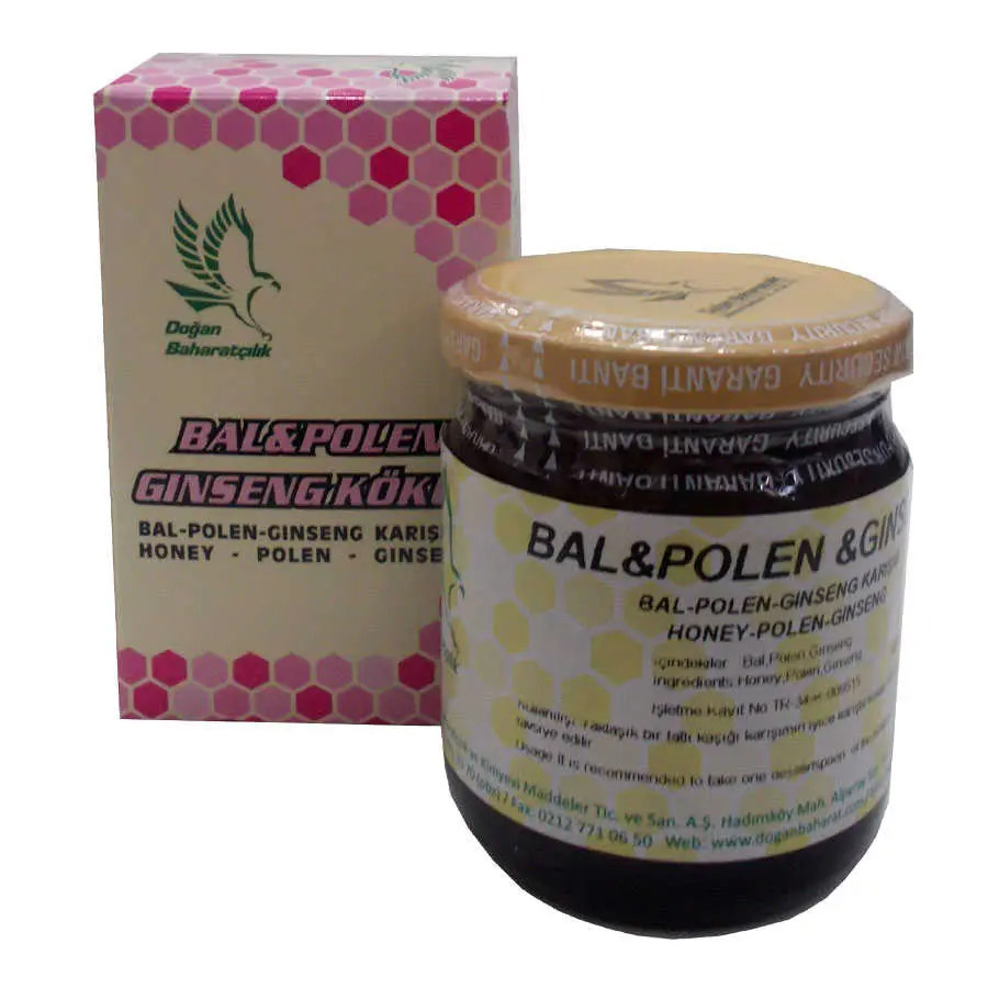 Bal Polen Ginsengli Karışım Cam Kanoz 230 Gr 5