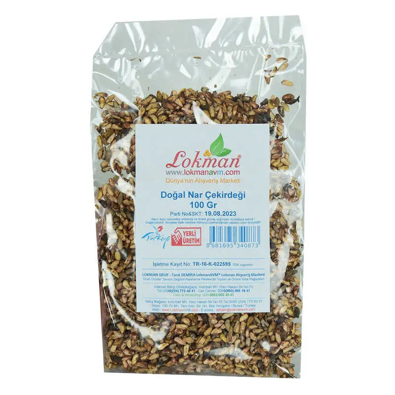 Doğal Nar Çekirdeği 100 Gr Paket 3