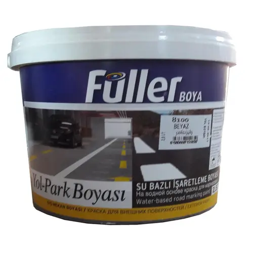 Beyaz Yol Çizgi Boyası 2,5 Litre Su Bazlı