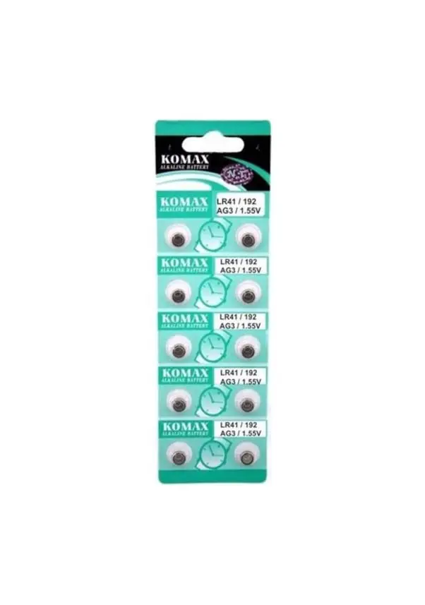 AG3 Saat Pili - Düğme Pil 10lu Paket LR41/192 1.55V 2
