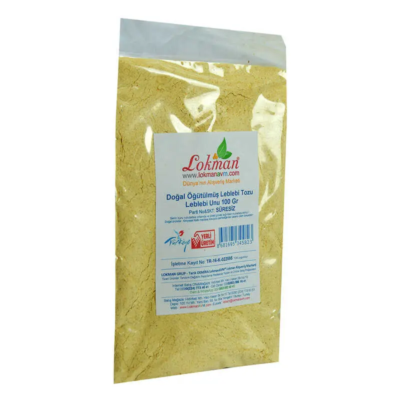 Leblebi Tozu Leblebi Unu Öğütülmüş Doğal 100 Gr Paket 5