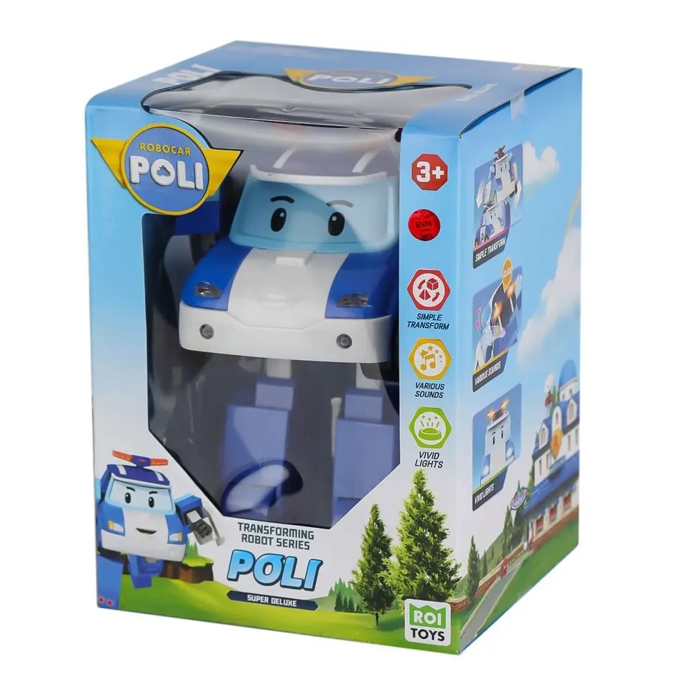 POLI MRT-685 Sesli ve Işıklı Robar Poli Büyük Transforming Robot Poli