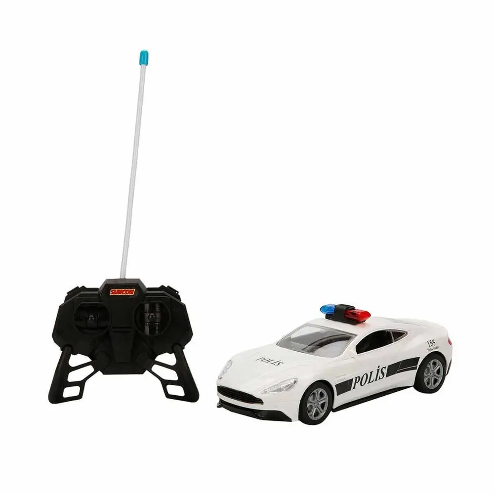 20357 Uzaktan Kumandalı Suncon Işıklı Polis Arabası 21 cm 6