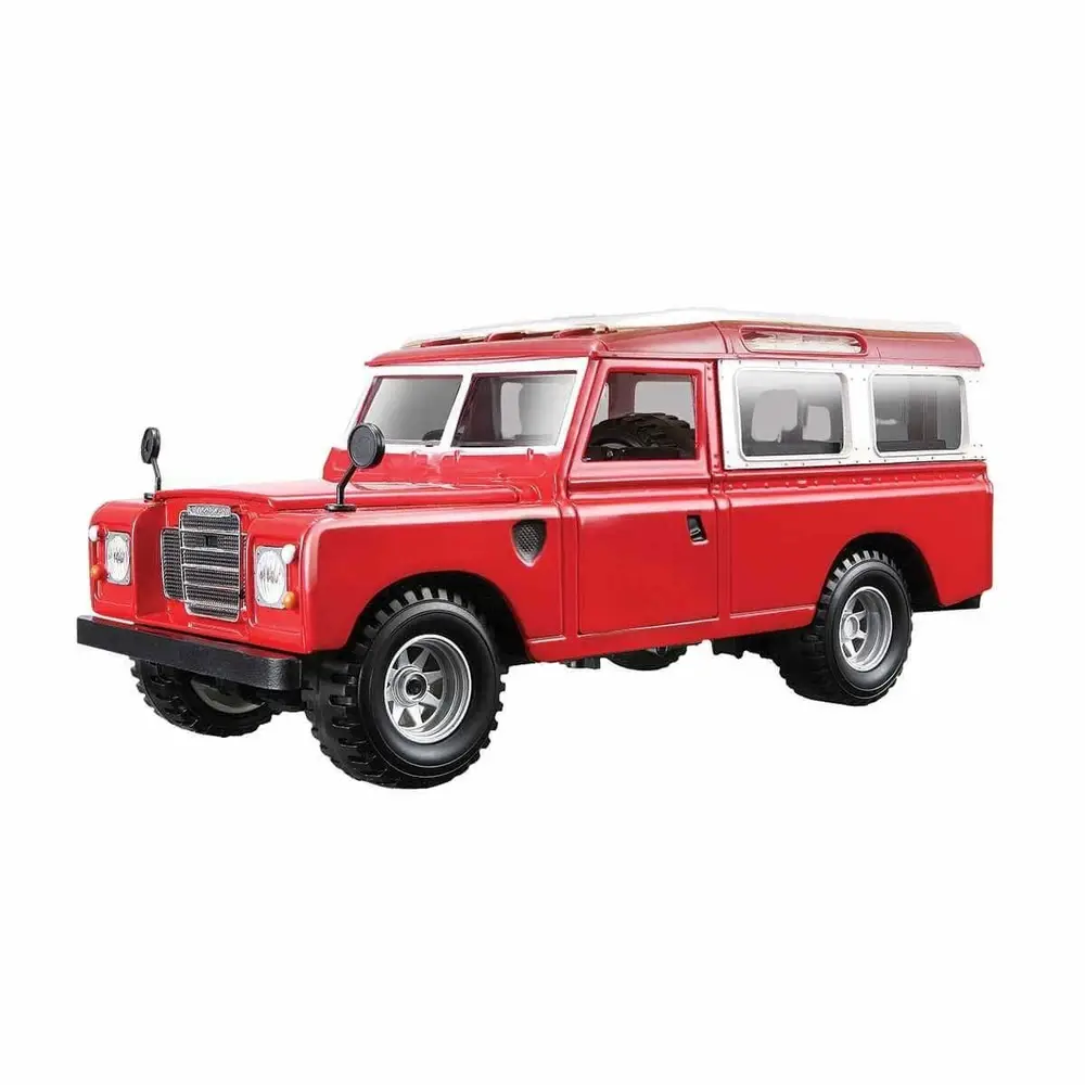 22063 Land Rover Series II Model Araba 1:24 Kırmızı -Sunman 2
