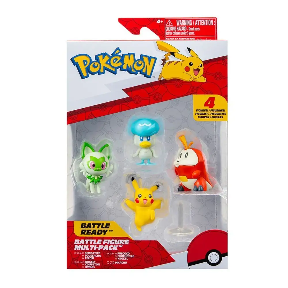 POK PKW3402 Pokemon Battle 4'lü İlk Figür Set 2