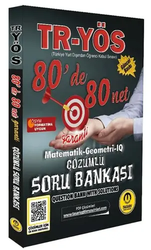 Tasarı  TR YÖS Matematik-Geometri-IQ 80 De 80 Net