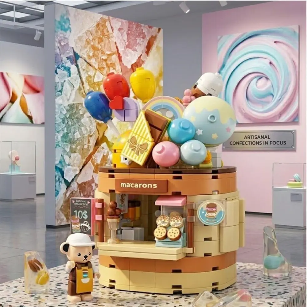 P881201 PANLOS TEDDY BEAR KOLEKSİYONU DONDURMA DÜNYASI 354 PARÇA BLK OYUNCAK 4