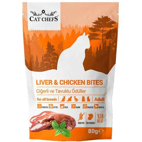 Cat Chefs Ciğerli ve Tuklu Kedi Ödül sı 80 gr