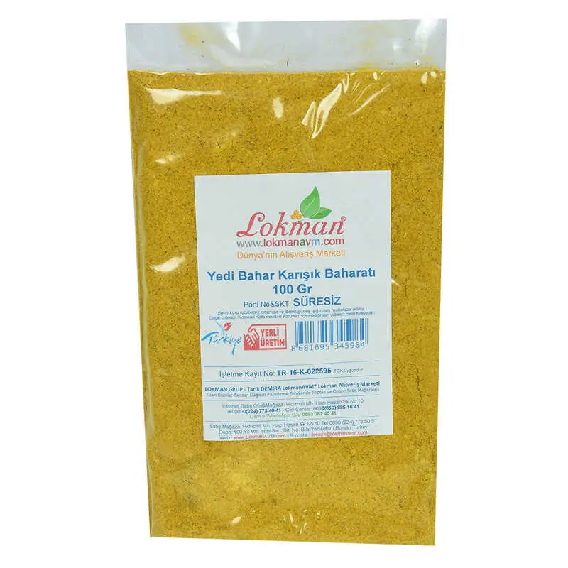 Yedi Türlü Karışık Baharat 100 Gr Paket 3