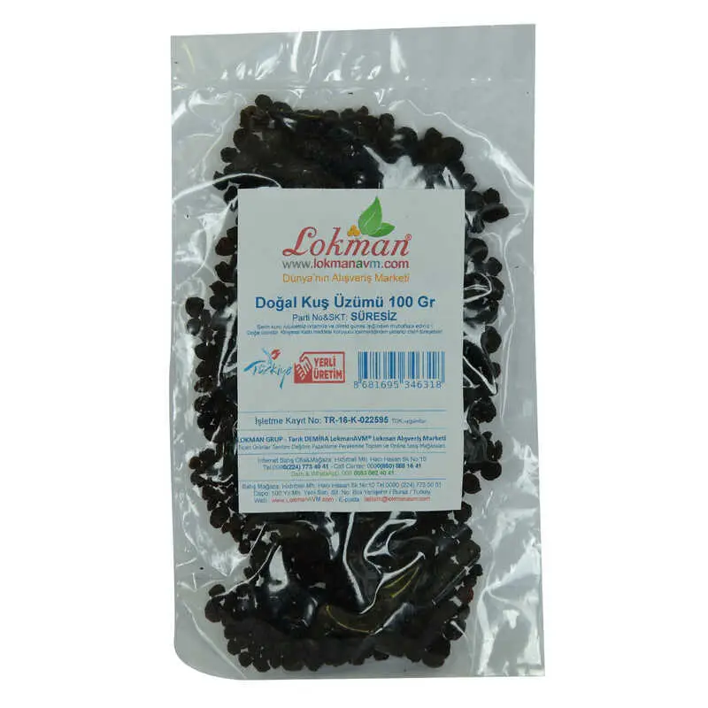 Kuş Üzümü Doğal 100 Gr Paket 3
