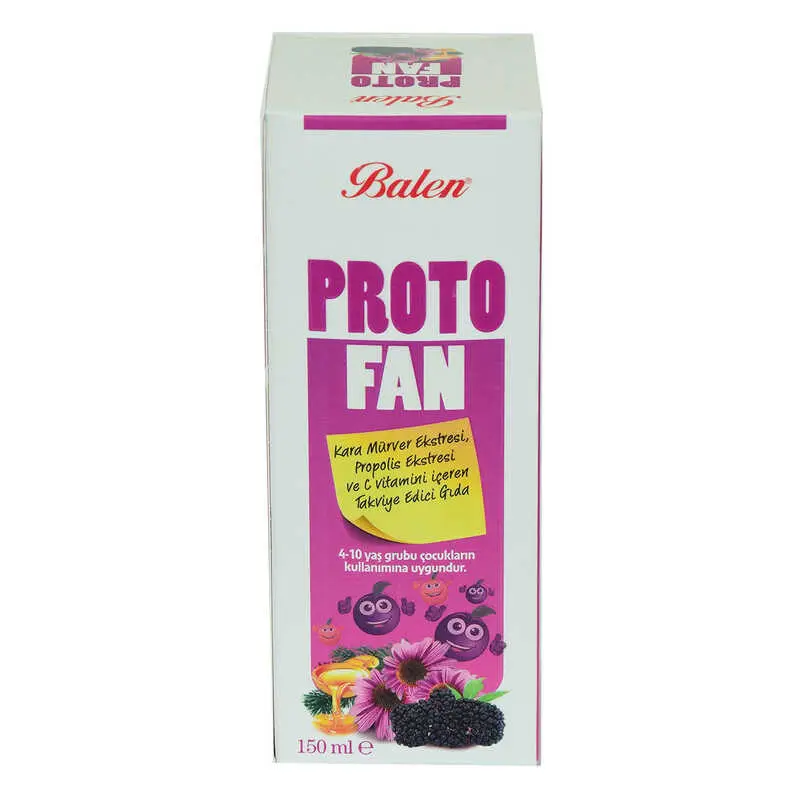 ProtoFan Kara Mürver Propolis Ekstratlı C minli Takviye Edici Gıda 150 ML 3