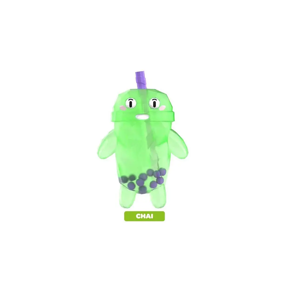 12387 SUN-BTF-FİGÜR BUBBLE TEA CRYSTAL BOBA PALS SERIES 14CM 6A 4