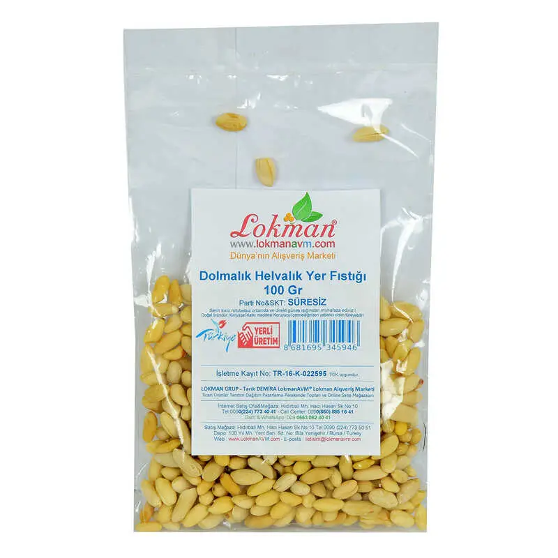 Dolmalık Helvalık Yer Fıstığı 100 Gr Paket 3