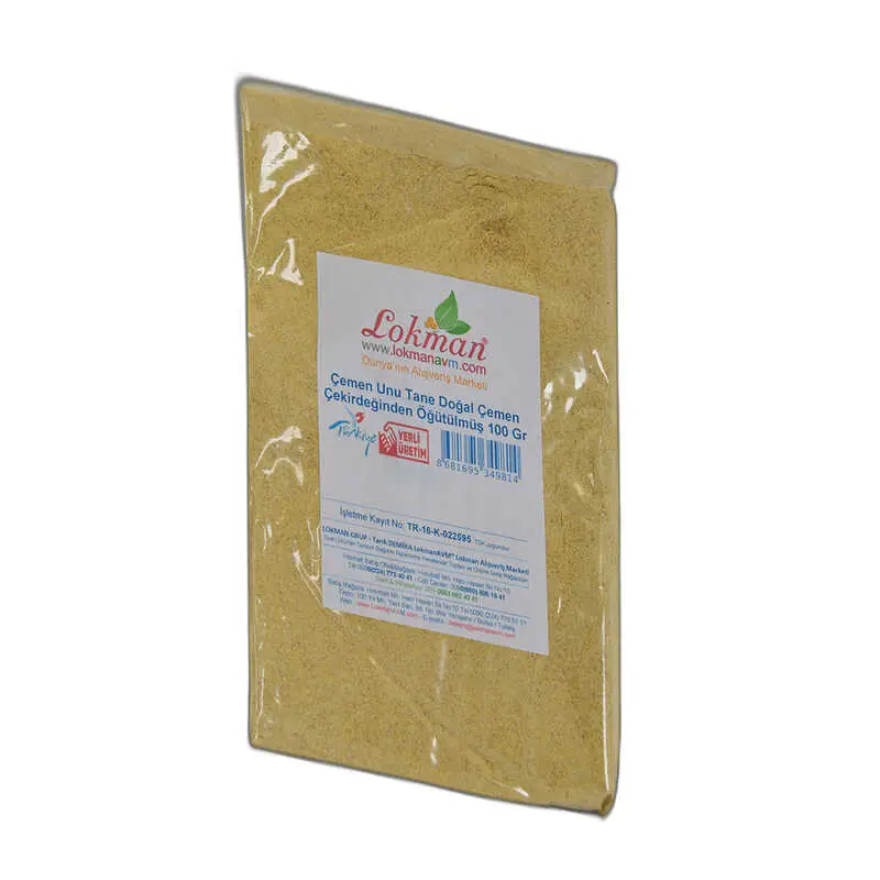 Çemen Unu Tane Doğal Çemen Çekirdeğinden Öğütülmüş 100 Gr Paket 3