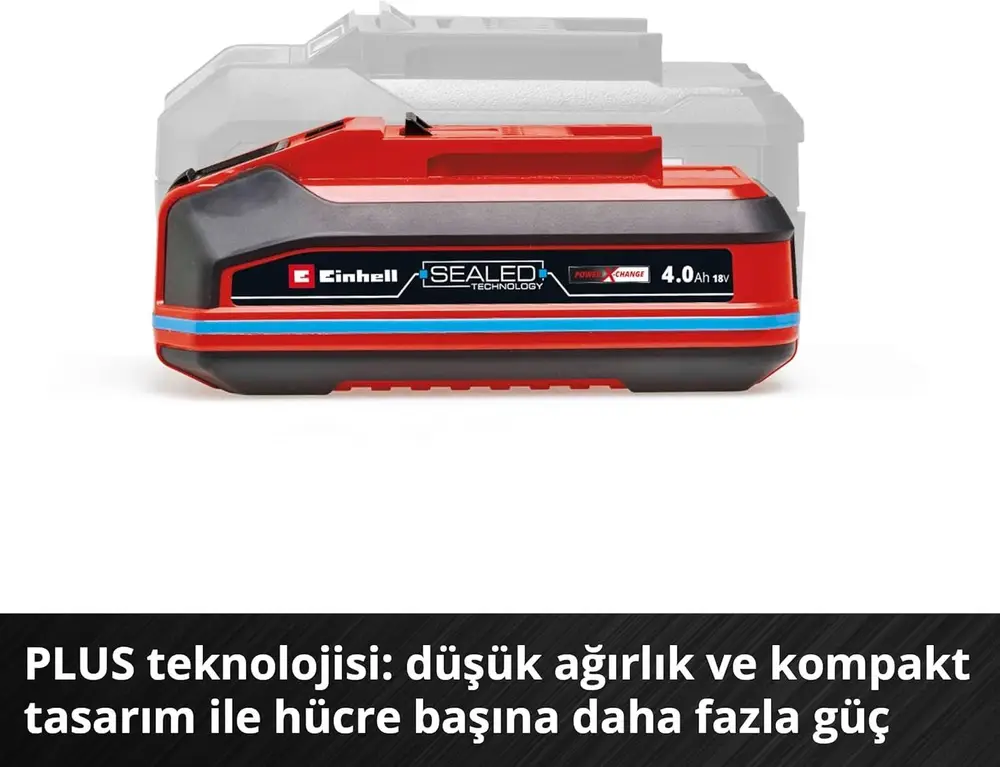Sealed Li-on Akü 18 Volt 4,0 Ah Plus 4