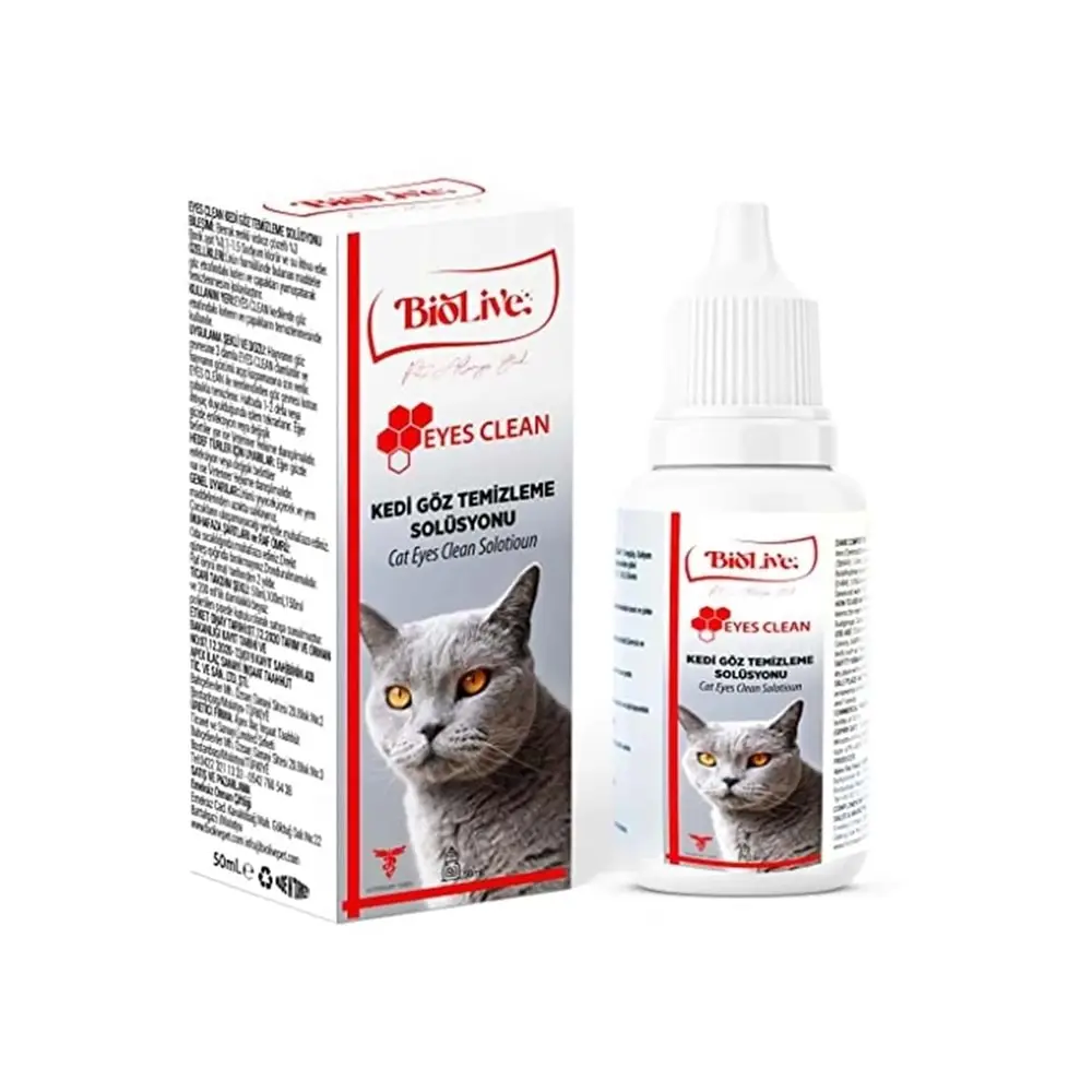 Biolive Eyes Clean Kedi Göz Temizleme Solisyonu 50ml 3
