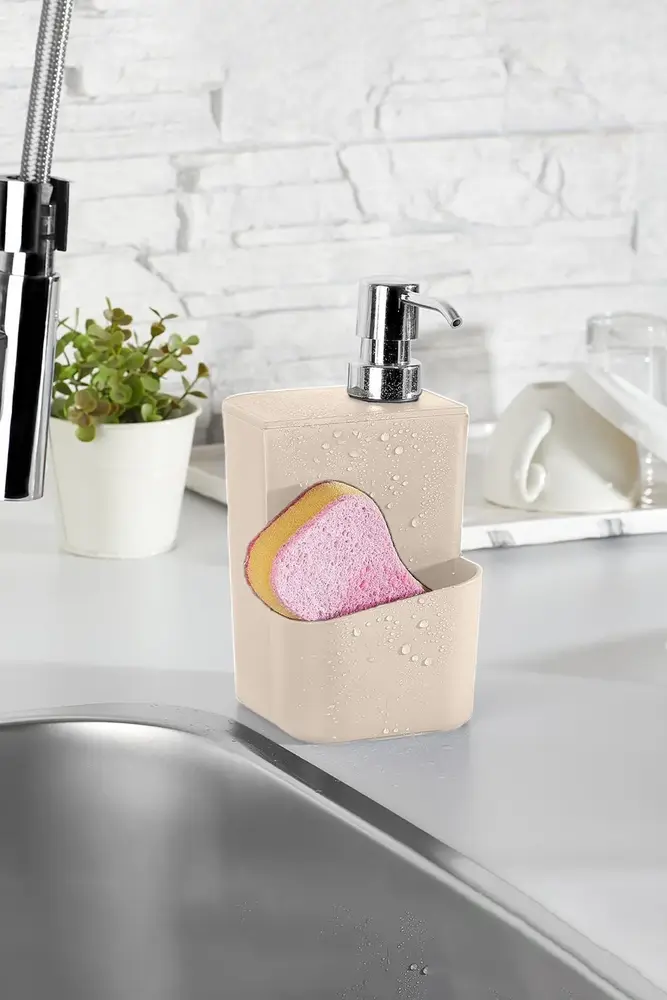 650 Ml 2'si 1 arada Akıllı Sabunluk ve Süngerlik 3
